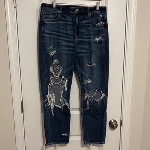 American Eagle Distressed Mom Jean
